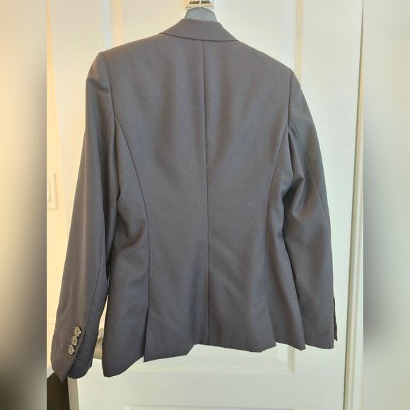 Faconnable Navy Blue Wool Blazer Size 8 - Picture 3 of 11